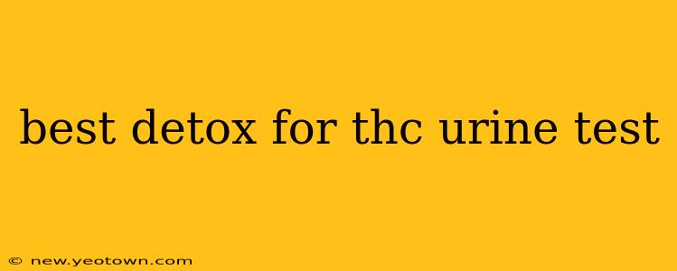 best detox for thc urine test