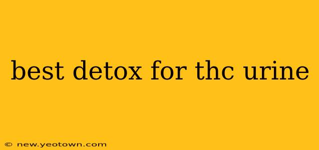 best detox for thc urine