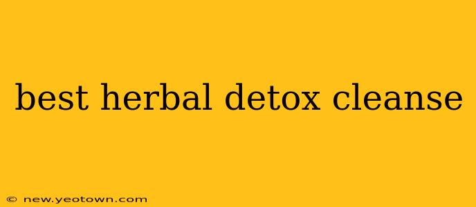 best herbal detox cleanse