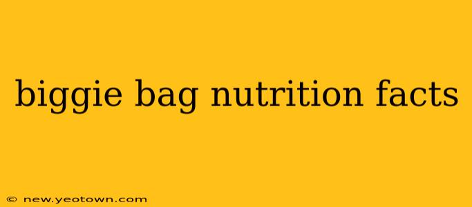 biggie bag nutrition facts