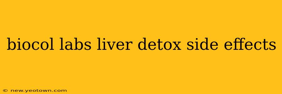 biocol labs liver detox side effects