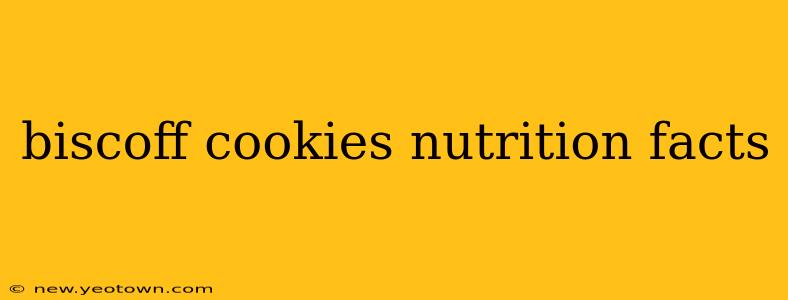 biscoff cookies nutrition facts