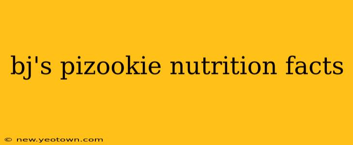 bj's pizookie nutrition facts
