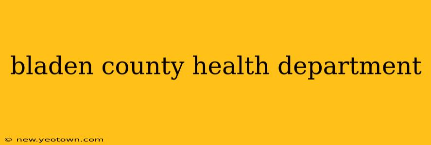 bladen county health department