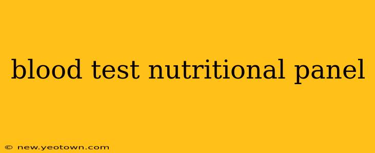 blood test nutritional panel