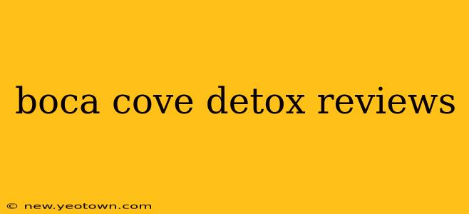 boca cove detox reviews