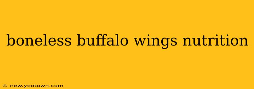 boneless buffalo wings nutrition