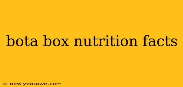 bota box nutrition facts