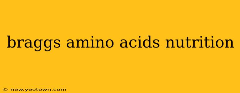 braggs amino acids nutrition