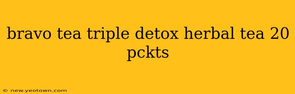 bravo tea triple detox herbal tea 20 pckts