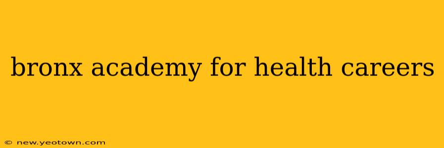 bronx academy for health careers