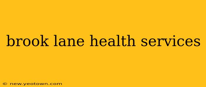 brook lane health services