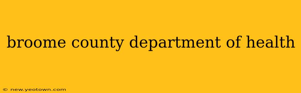 broome county department of health