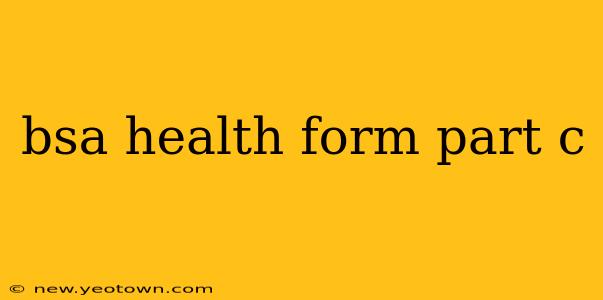 bsa health form part c