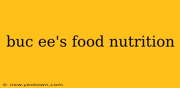 buc ee's food nutrition