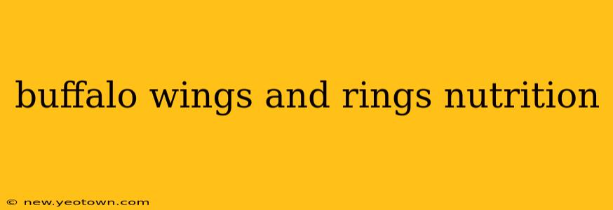 buffalo wings and rings nutrition