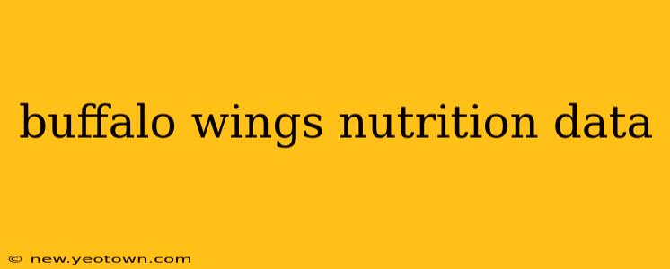 buffalo wings nutrition data