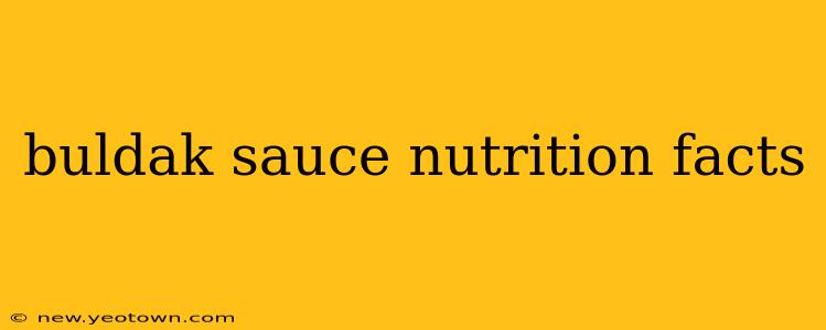 buldak sauce nutrition facts