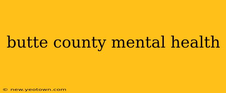 butte county mental health