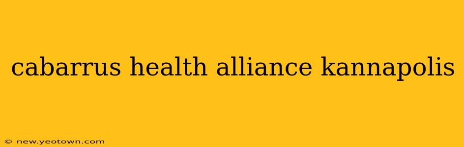 cabarrus health alliance kannapolis