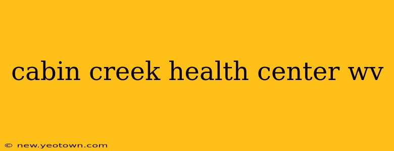 cabin creek health center wv