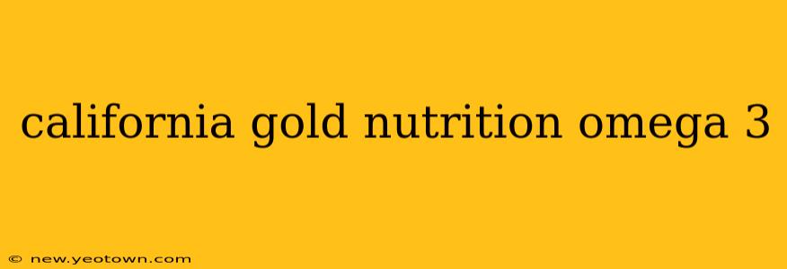 california gold nutrition omega 3