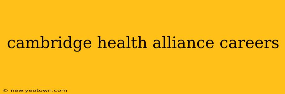 cambridge health alliance careers