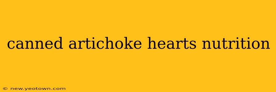 canned artichoke hearts nutrition