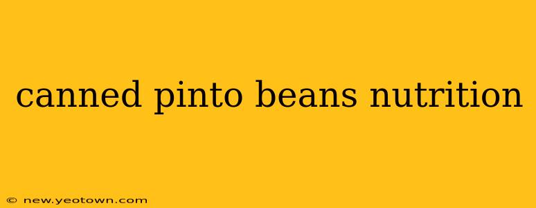canned pinto beans nutrition