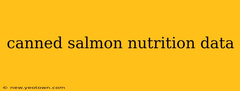 canned salmon nutrition data