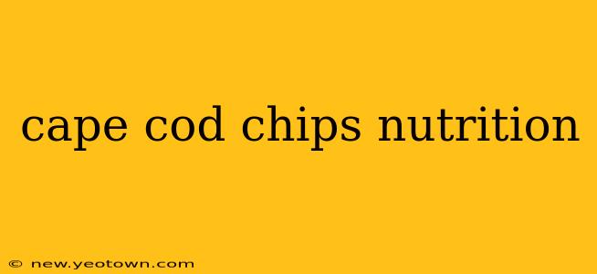 cape cod chips nutrition