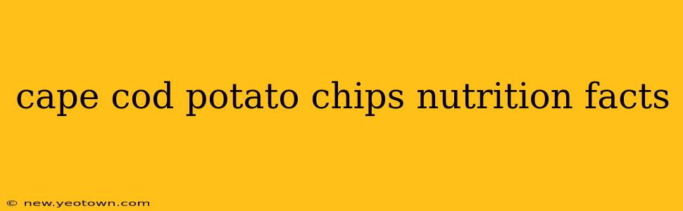 cape cod potato chips nutrition facts