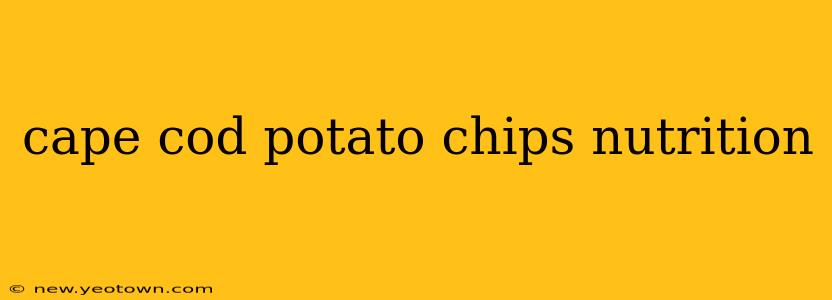 cape cod potato chips nutrition