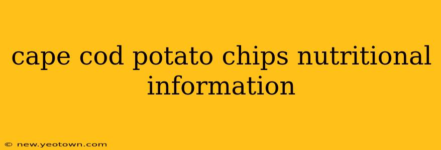 cape cod potato chips nutritional information