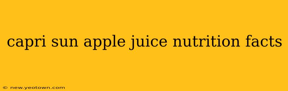 capri sun apple juice nutrition facts