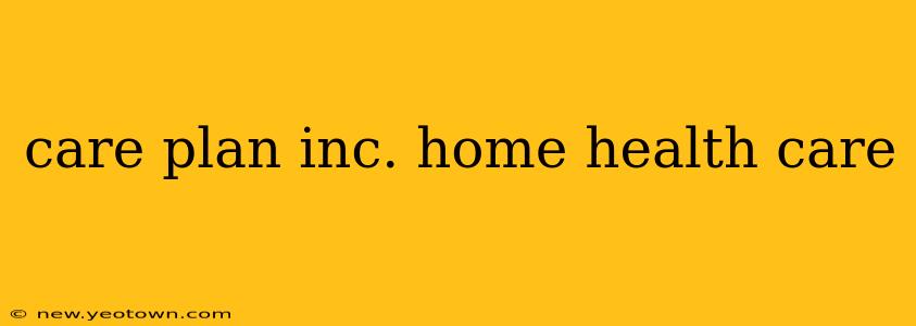 care plan inc. home health care