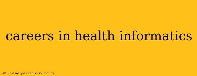 careers in health informatics
