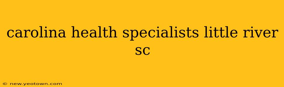 carolina health specialists little river sc