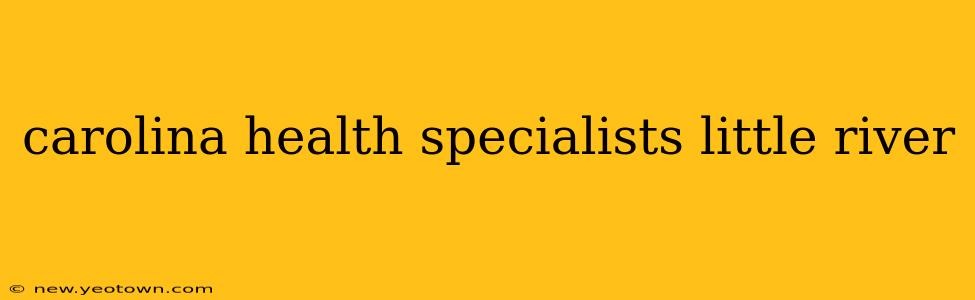 carolina health specialists little river