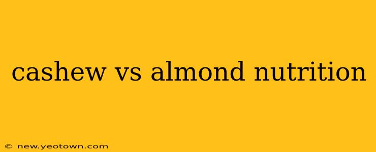 cashew vs almond nutrition