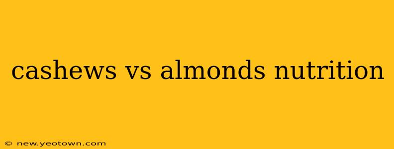 cashews vs almonds nutrition
