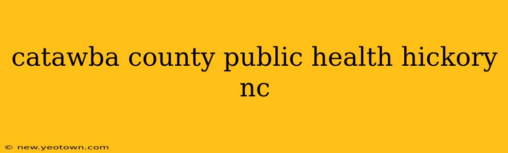 catawba county public health hickory nc