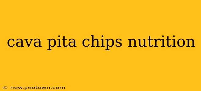 cava pita chips nutrition