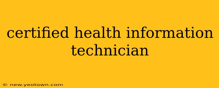 certified health information technician