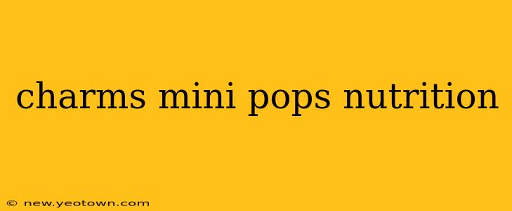 charms mini pops nutrition