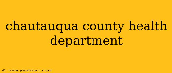 chautauqua county health department