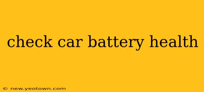 check car battery health