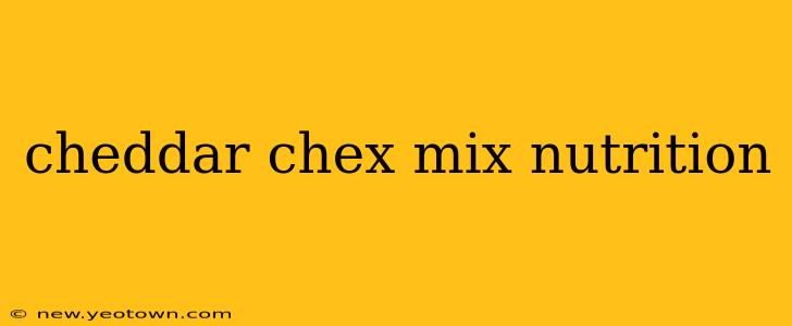 cheddar chex mix nutrition