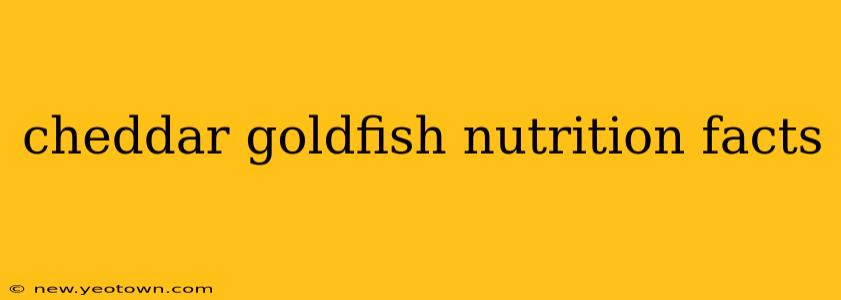 cheddar goldfish nutrition facts