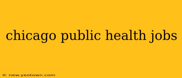chicago public health jobs